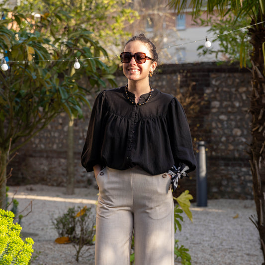 Blouse Noire Vanille - GRACE & MILA