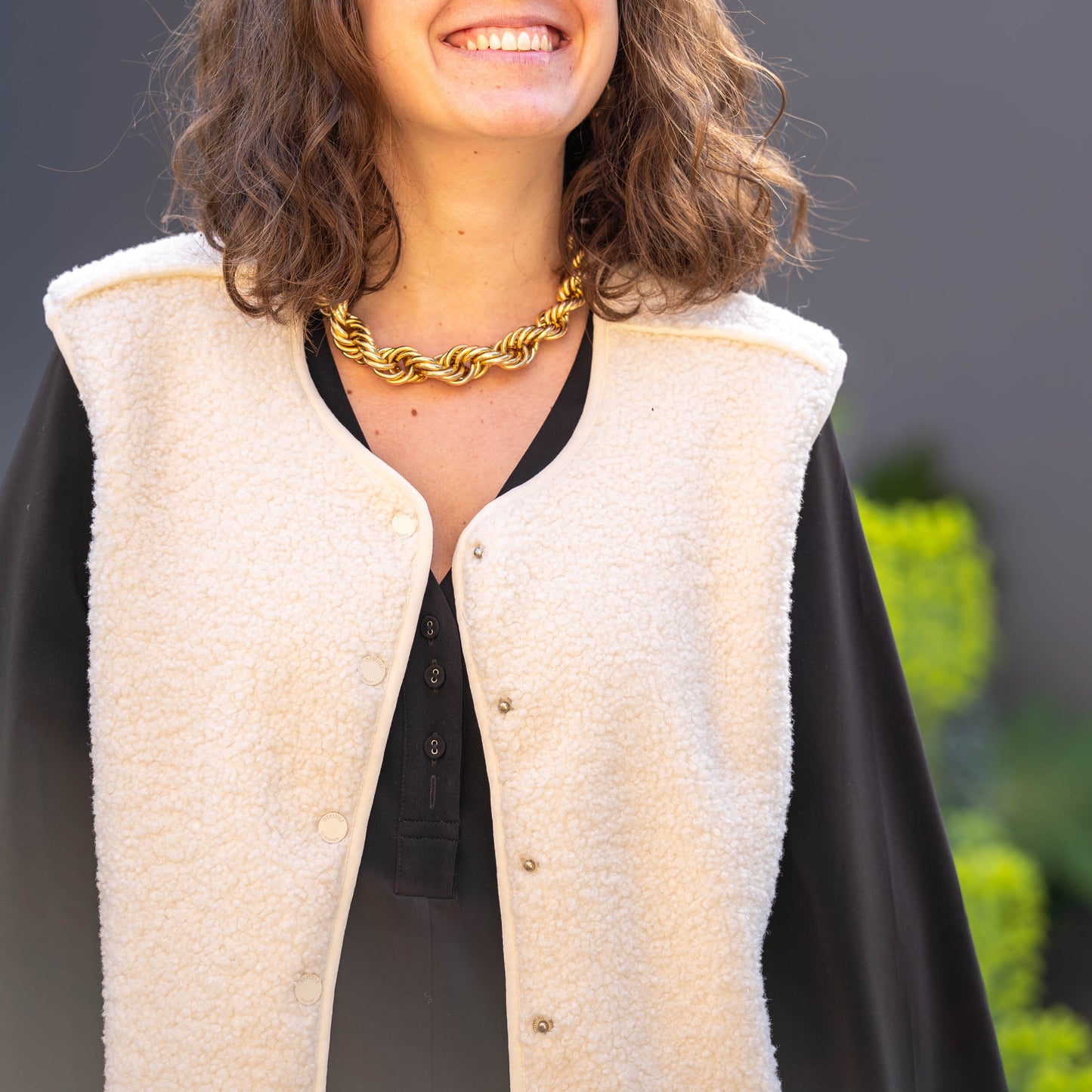 Veste sans manches Beige Olera - DEELUXE