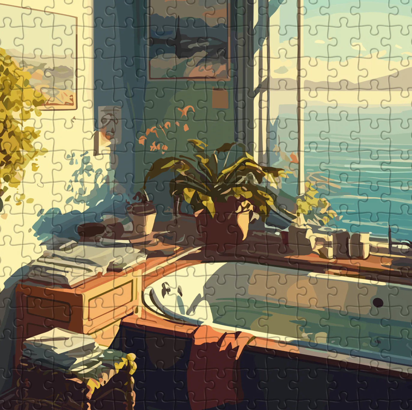Puzzle 1000 pièces Bain voyons - PIECE&LOVE