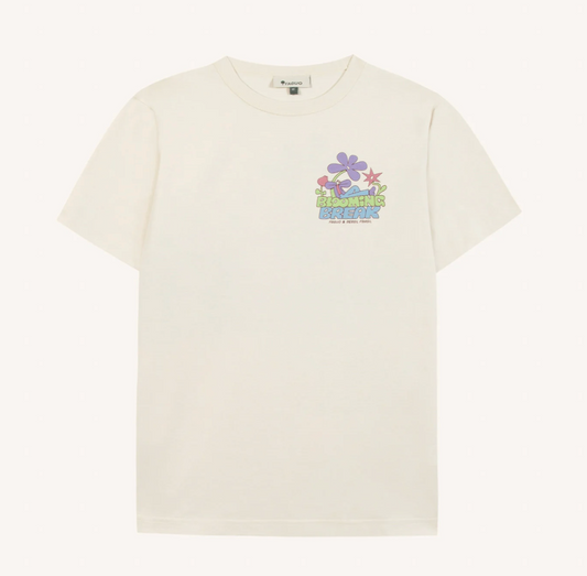 T-shirt imprimé blooming écru Lugny - FAGUO