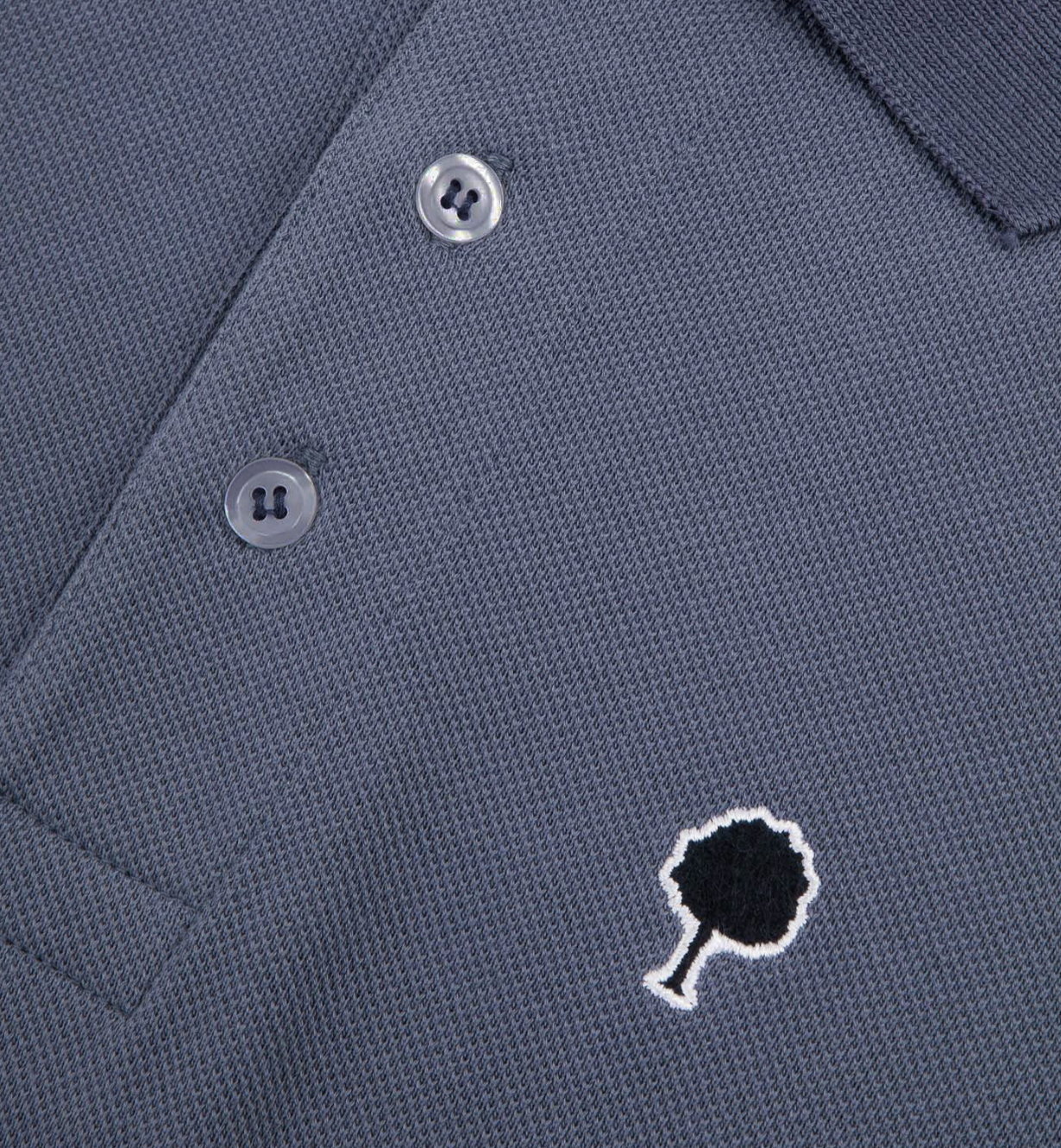 Polo bleu marine coton Lumigny - FAGUO