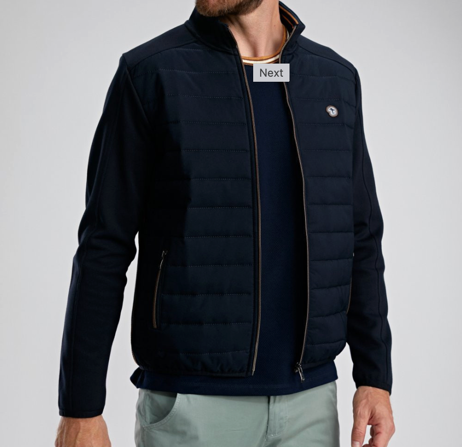 Gilet doudoune marine SAGES - BENSON & CHERRY