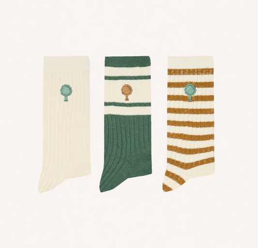 Lot 3 paires de chaussettes Ecru - FAGUO