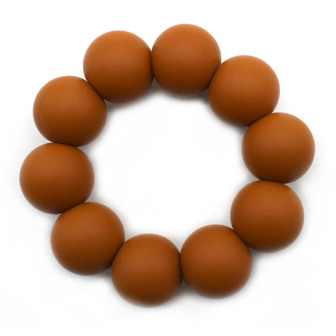 Anneau de dentition silicone et bois Spéculos - LES DEGLINGOS