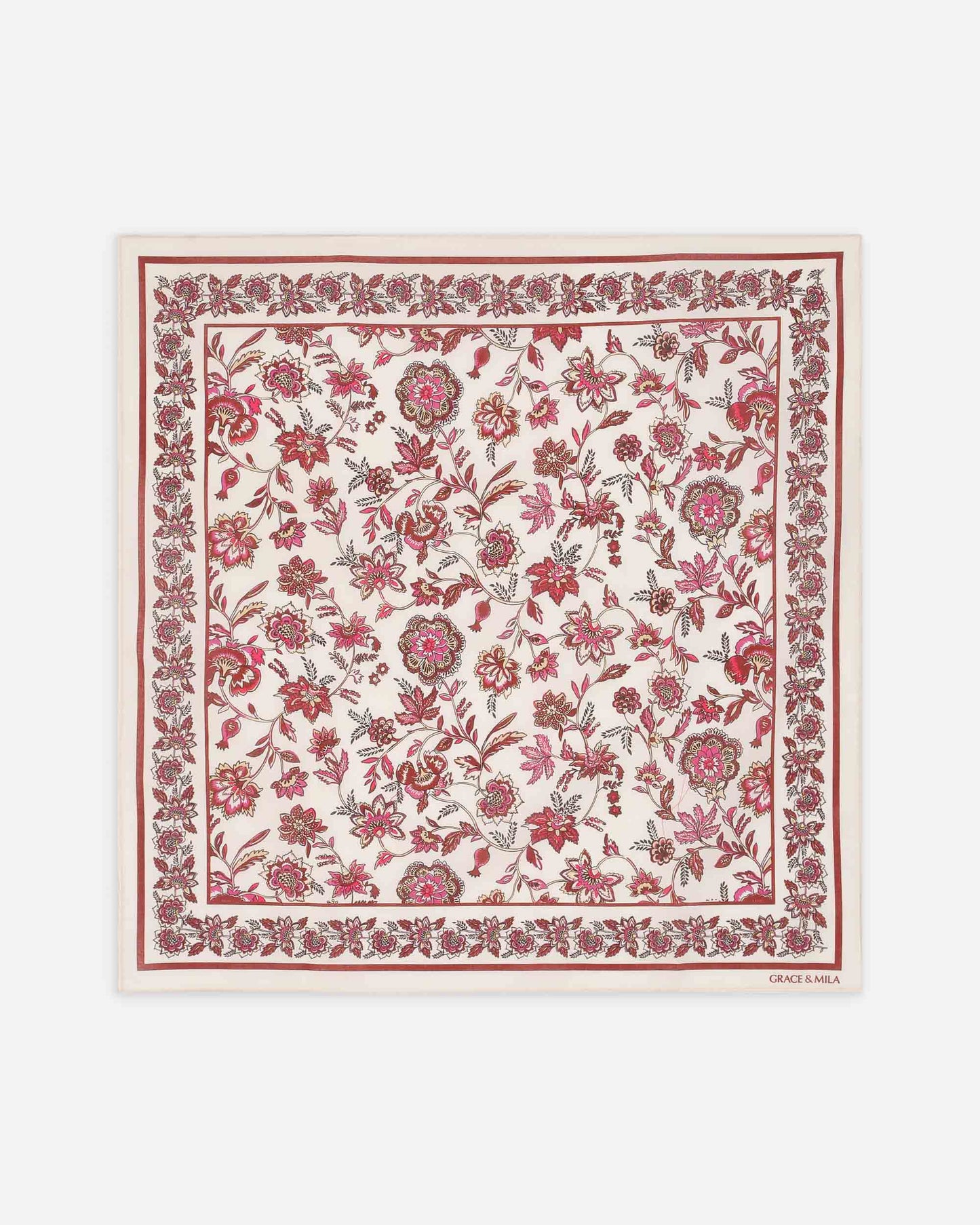 Foulard à fleurs Verlisse - GRACE & MILA