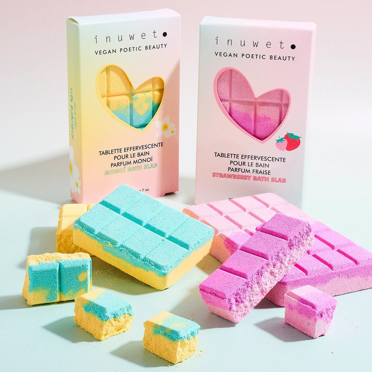 Tablette de bain effervescente Pêche - INUWET