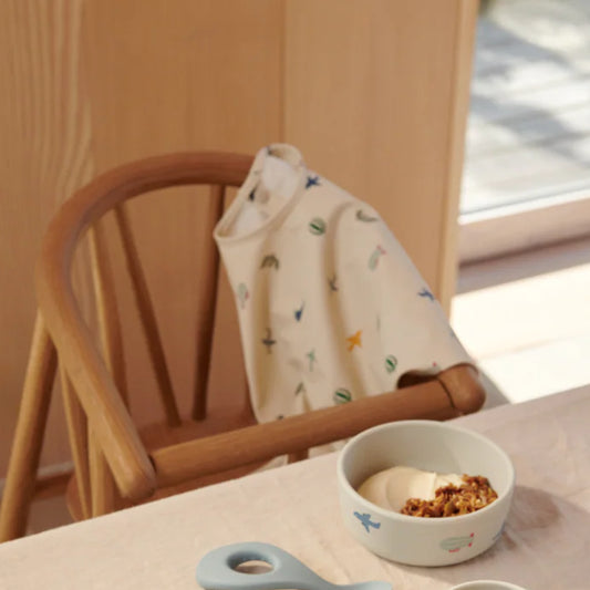 Bavoir avec manches Aviator Merle - LIEWOOD