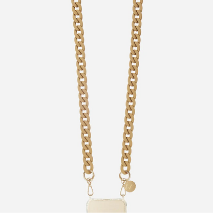 Chaine Sarah beige mat resine - LA COQUE FRANCAISE