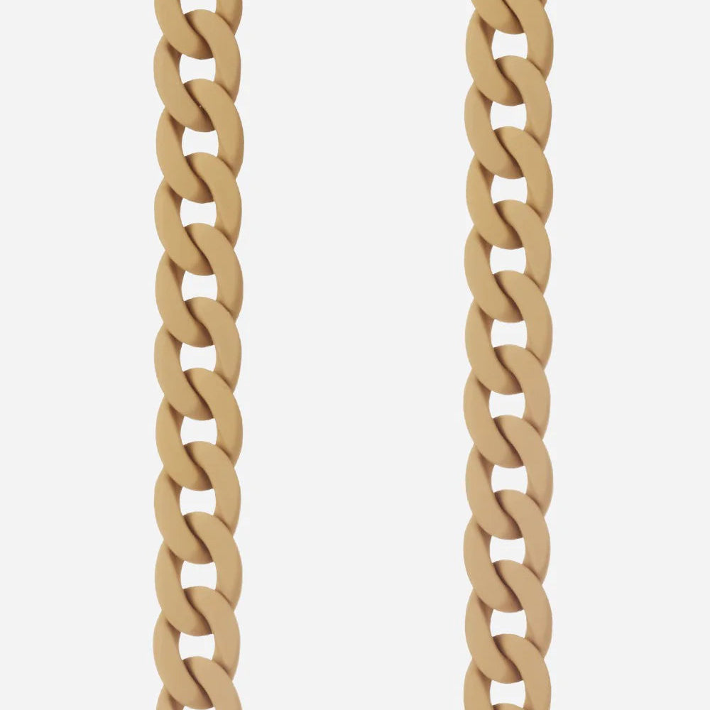 Chaine Sarah beige mat resine - LA COQUE FRANCAISE