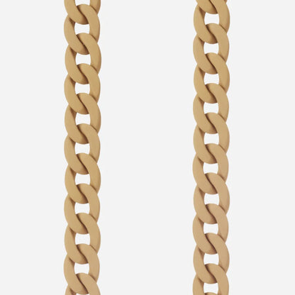 Chaine Sarah beige mat resine - LA COQUE FRANCAISE