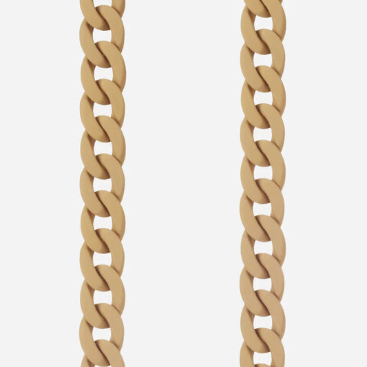 Chaine Sarah beige mat resine - LA COQUE FRANCAISE