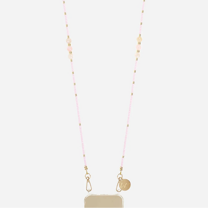 Chaine perles roses IRIS - LA COQUE FRANCAISE