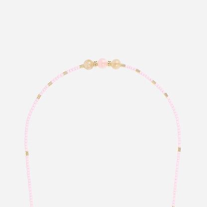 Chaine perles roses IRIS - LA COQUE FRANCAISE