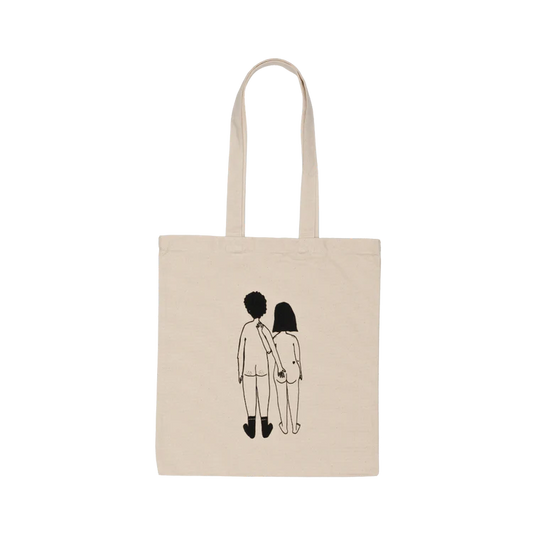 Tote bag Naked couple back - HELEN B