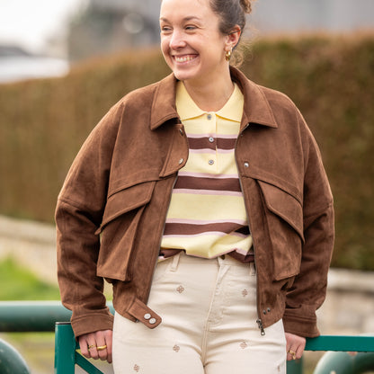Veste chocolat - MUSY MUSE