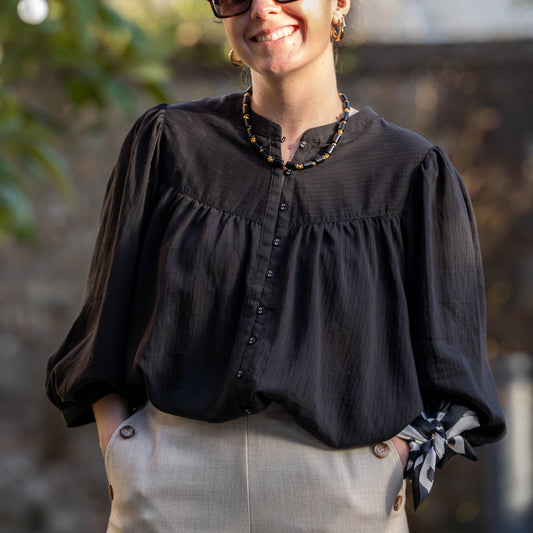 Blouse Noire Vanille - GRACE & MILA