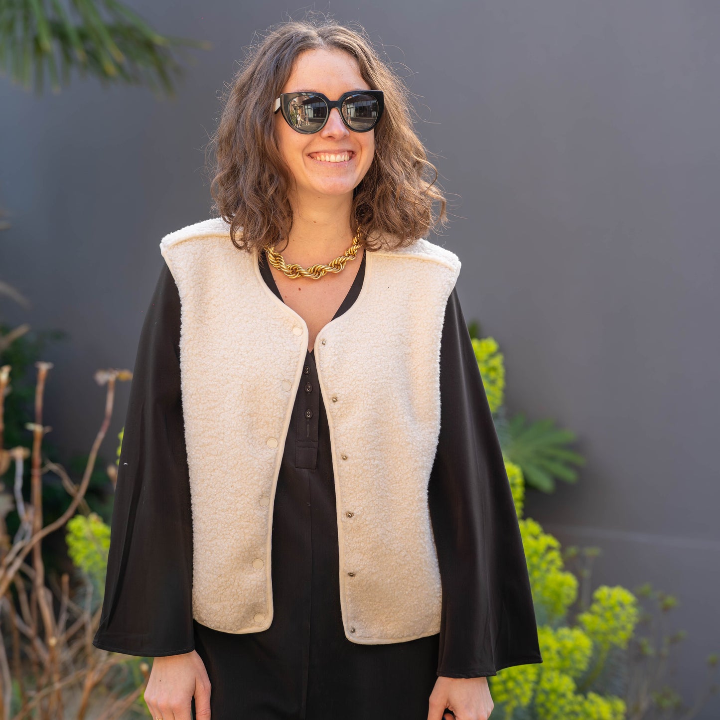 Veste sans manches Beige Olera - DEELUXE