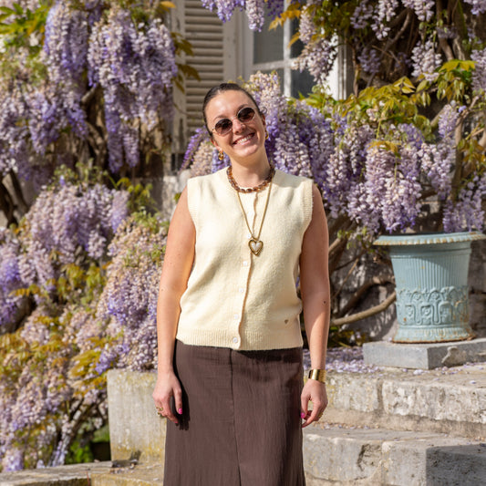 Gilet sans manches Jaune - PM LOVING