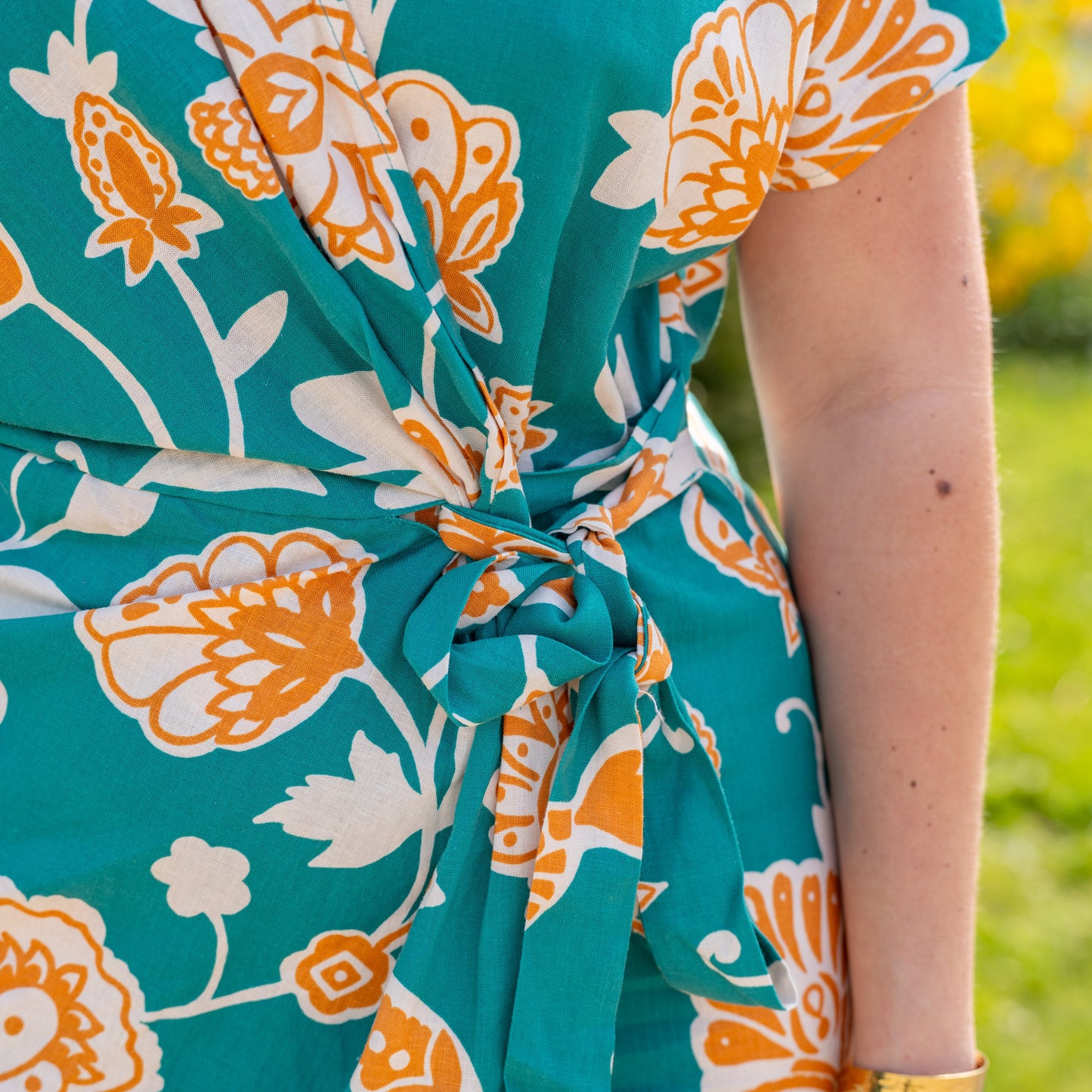 Robe courte Verte Velora - GRACE & MILA