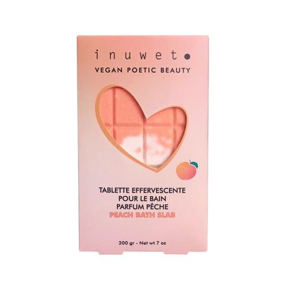 Tablette de bain effervescente Pêche - INUWET