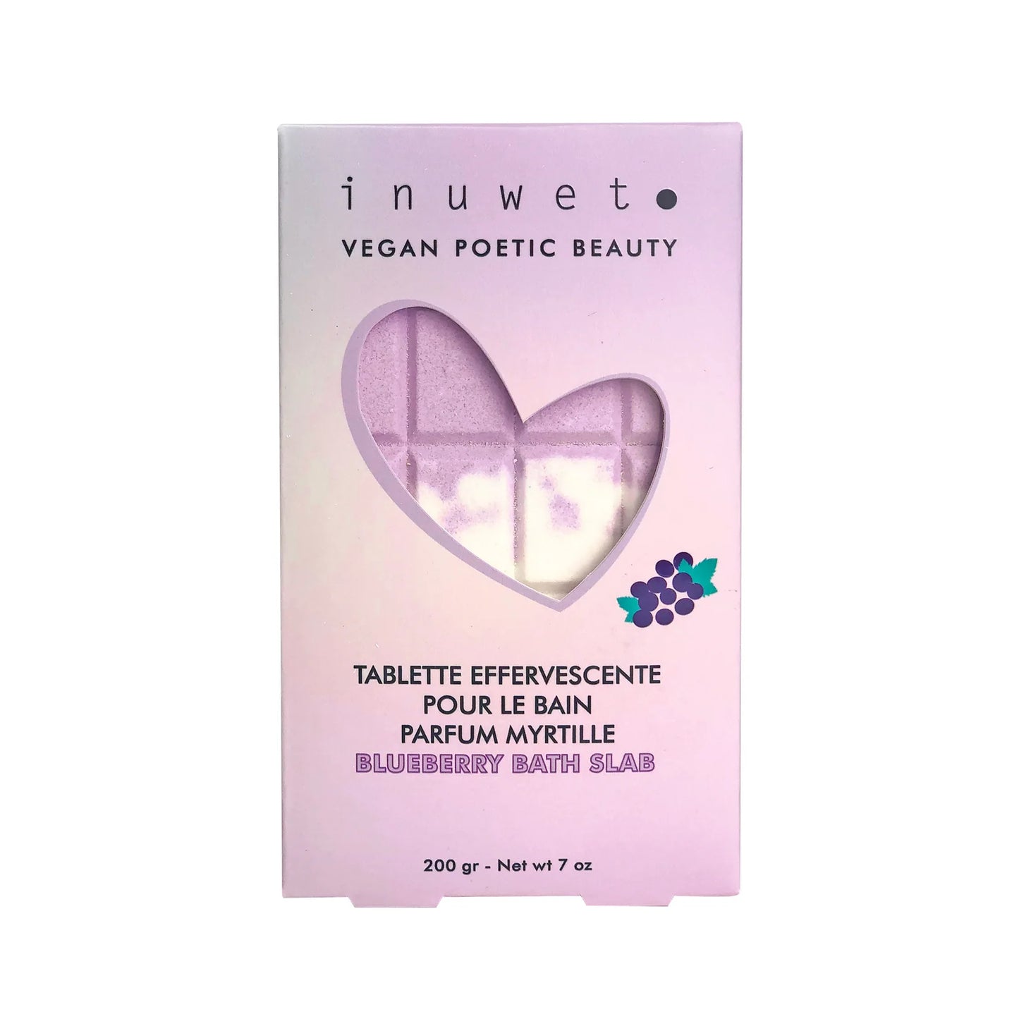 Tablette de bain effervescente Myrtille - INUWET