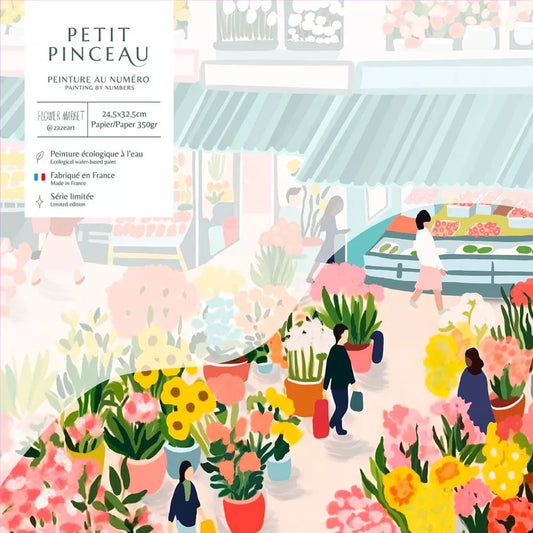 Coffret peinture au numéro Flower market - LA PETITE EPICERIE