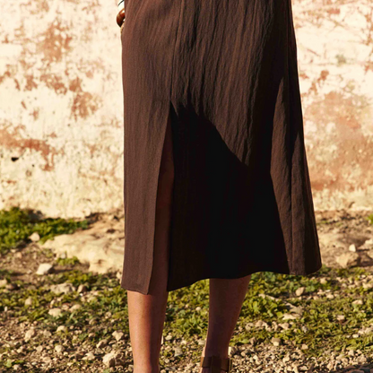 Robe Longue Marron Rosanna - LA PETITE ETOILE