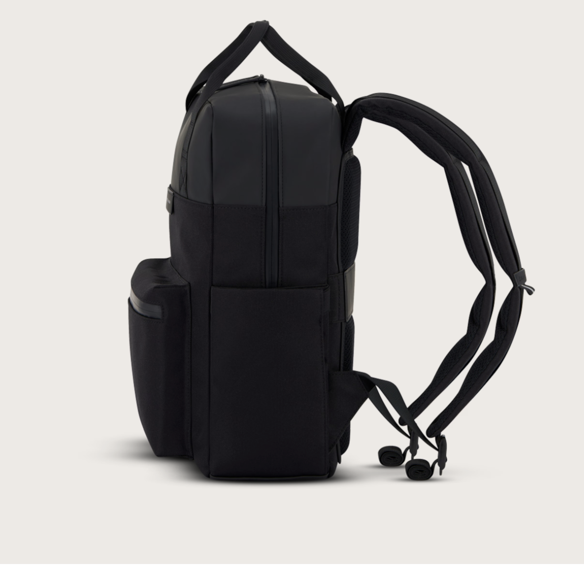 Grand sac à dos noir BERGEN PRO ALL BLACK - KAPTEN&SON