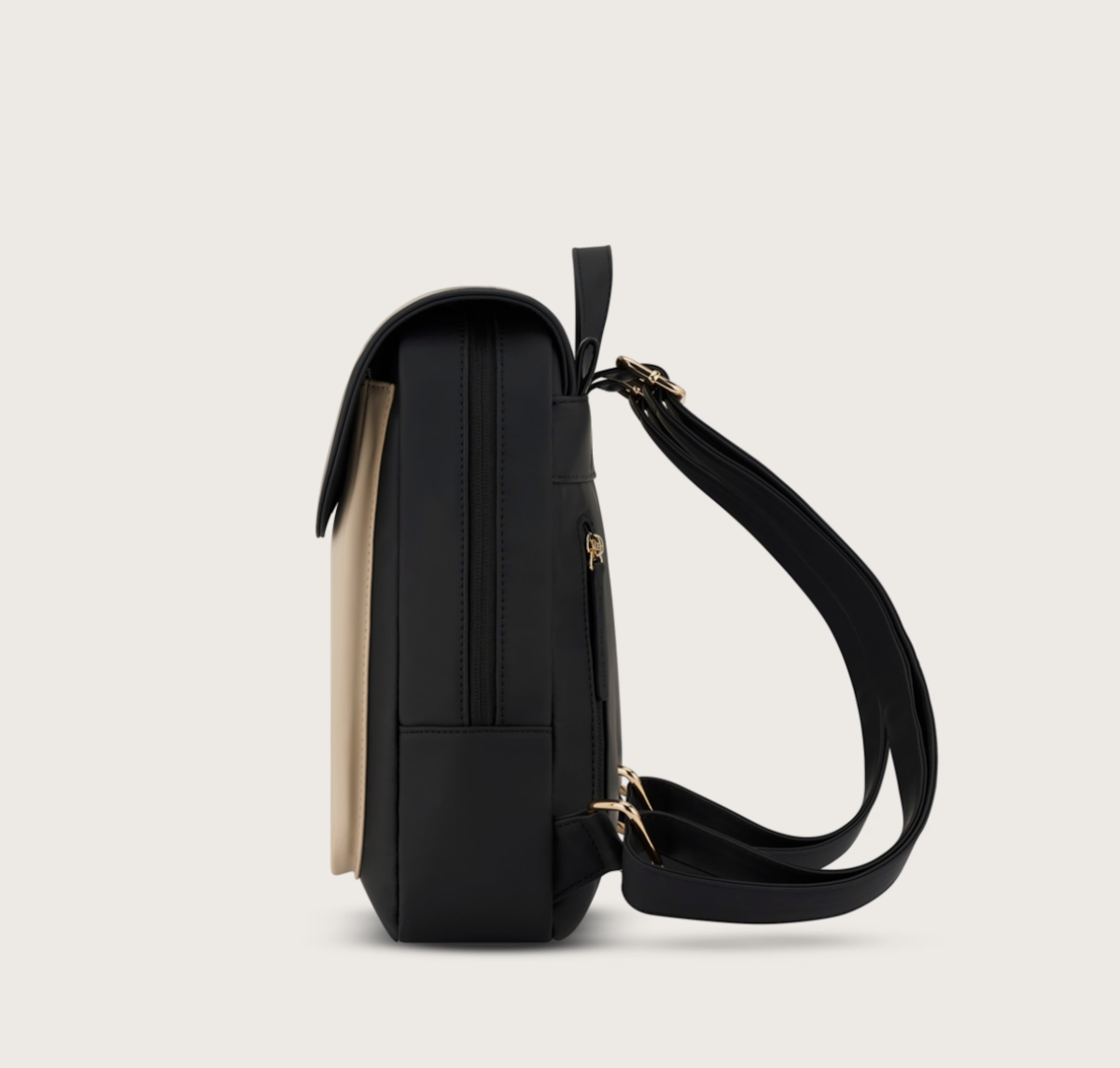 Sac a dos bi-color TROMSO SMALL CREAM BLACK - KAPTEN&SON