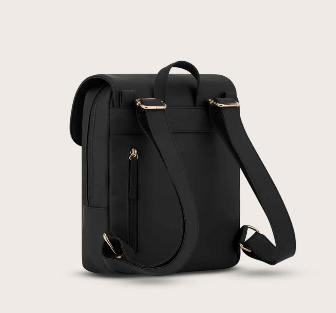 Sac a dos bi-color TROMSO SMALL CREAM BLACK - KAPTEN&SON