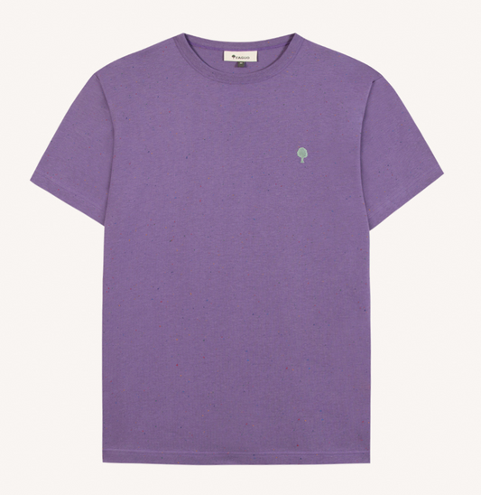 T-shirt chiné violet Lugny - FAGUO