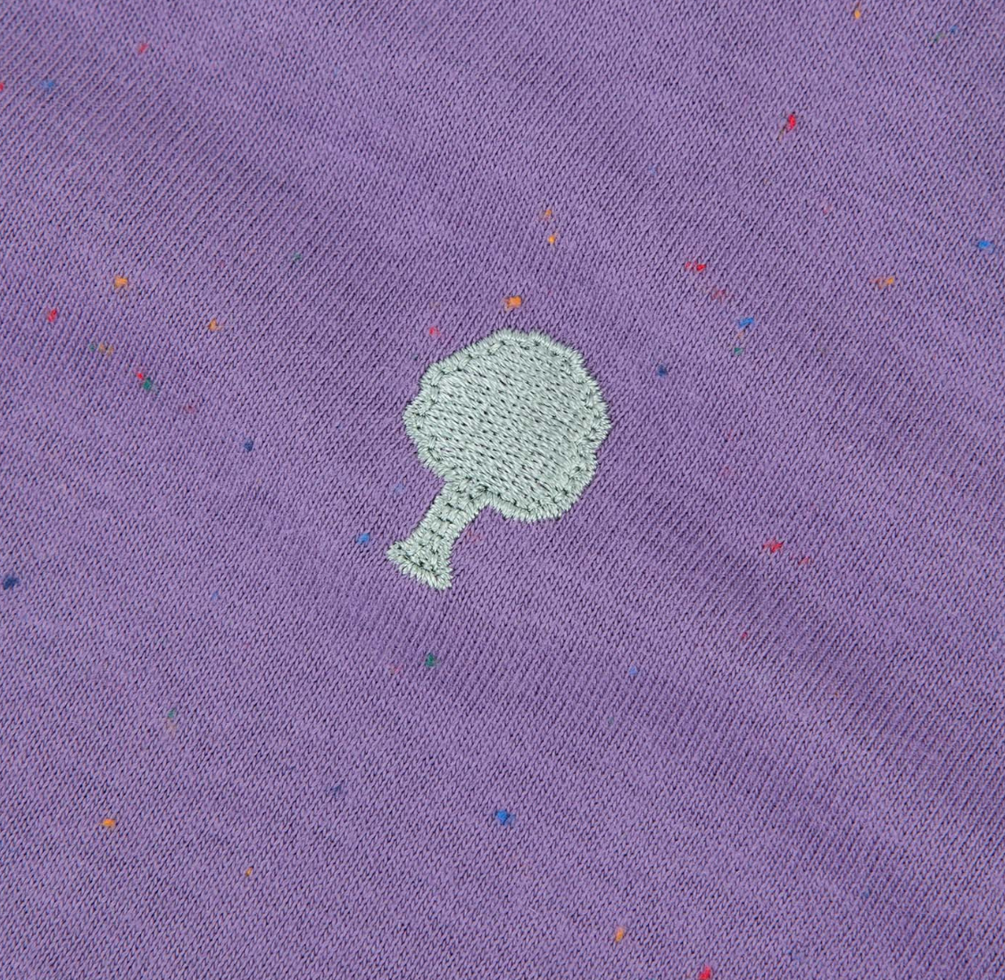 T-shirt chiné violet Lugny - FAGUO