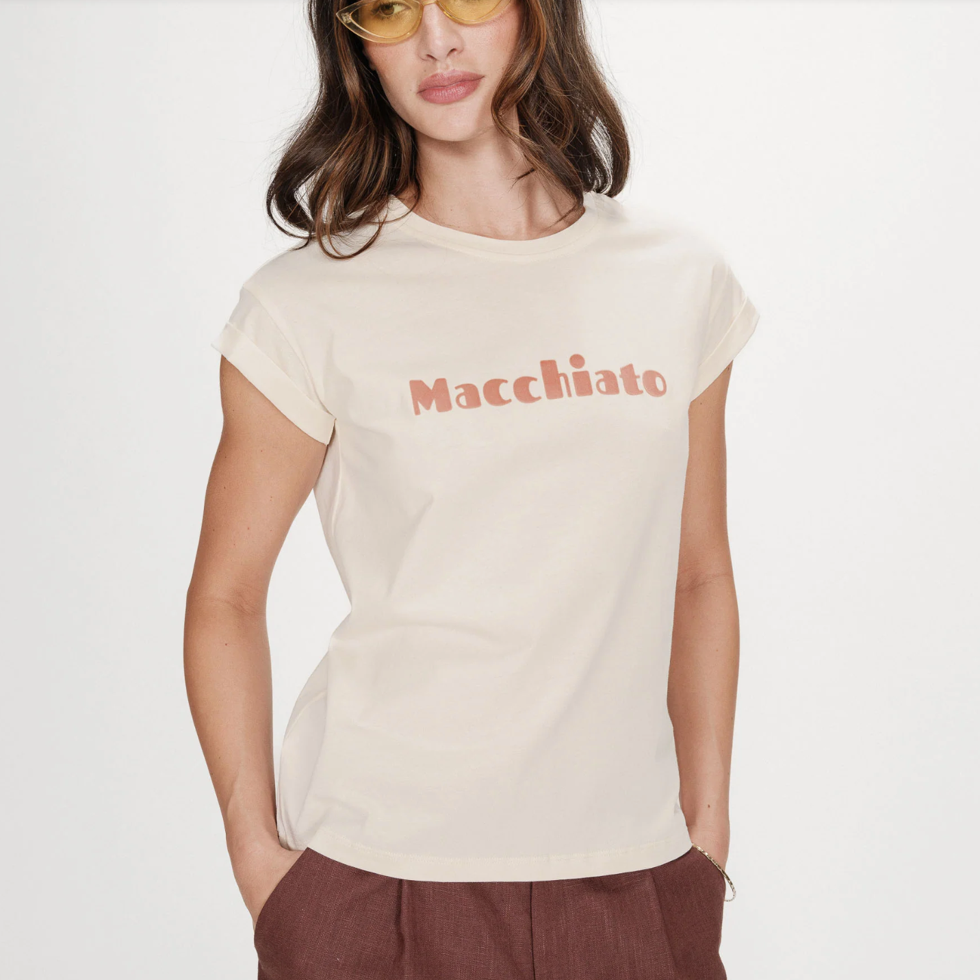 T-shirt Mocha Vico - GRACE & MILA