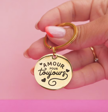 Porte clé AMOUR POUR TOUJOURS - MALICIEUSE