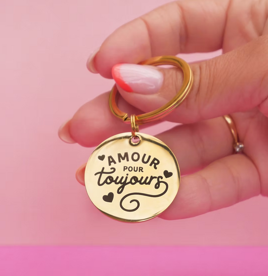 Porte clé AMOUR POUR TOUJOURS - MALICIEUSE