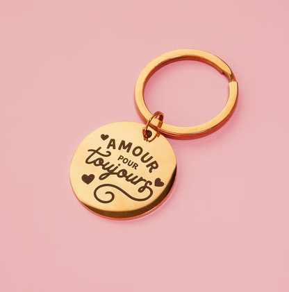 Porte clé AMOUR POUR TOUJOURS - MALICIEUSE