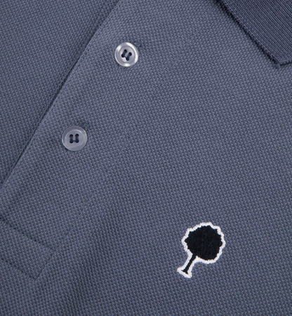 Polo bleu marine coton Lumigny - FAGUO