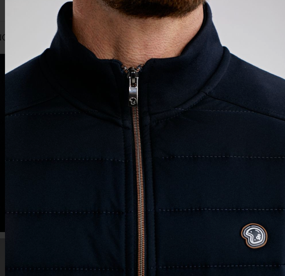 Gilet doudoune marine SAGES - BENSON & CHERRY