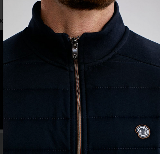 Gilet doudoune marine SAGES - BENSON & CHERRY