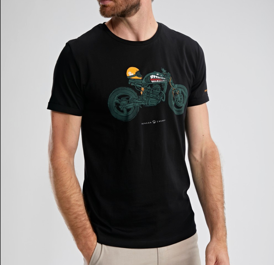T-shirt Mc Noir Tegvir - BENSON & CHERRY