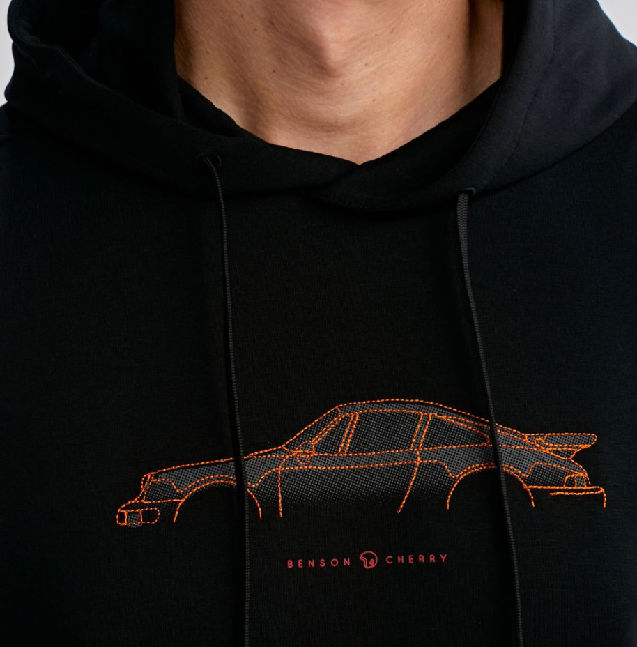Sweat capuche noir Sashan - BENSON & CHERRY