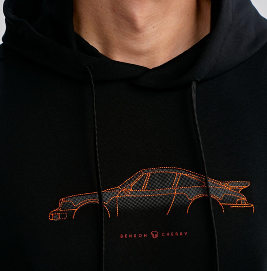 Sweat capuche noir Sashan - BENSON & CHERRY