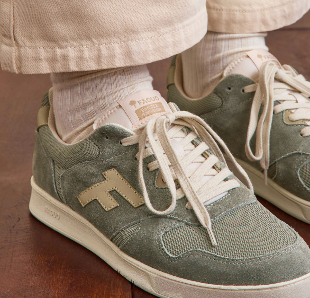 Baskets Kaki Palmer - FAGUO