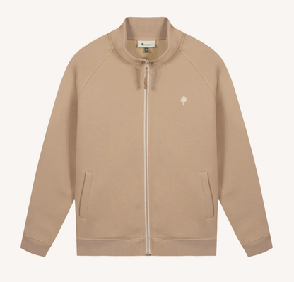 Sweat à zip Beige Horte - FAGUO