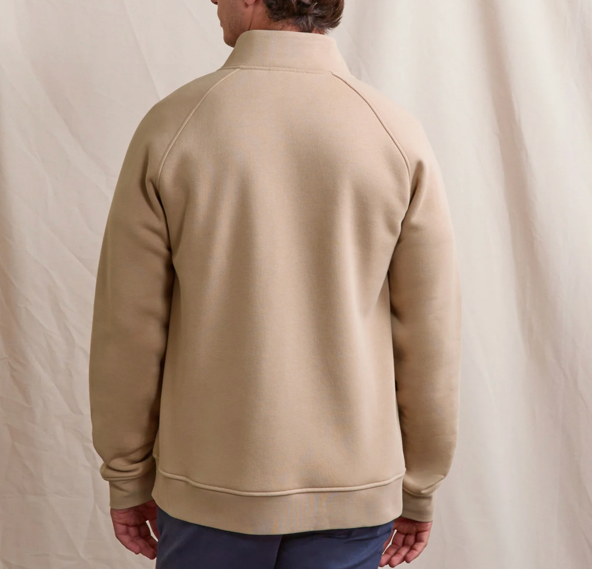 Sweat à zip Beige Horte - FAGUO