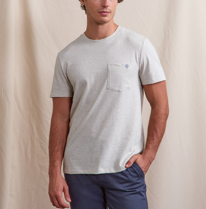 T-shirt Rayé Bleu Olonne - FAGUO