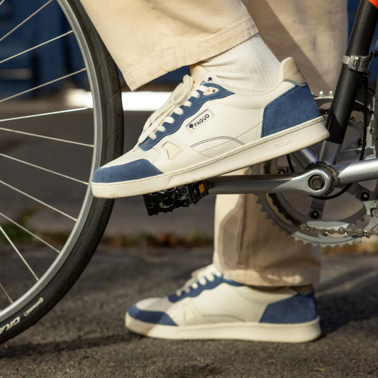 Baskets blanche et bleue Commute - FAGUO