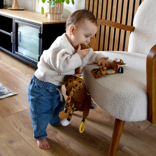 Anneau de dentition silicone et bois Spéculos - LES DEGLINGOS