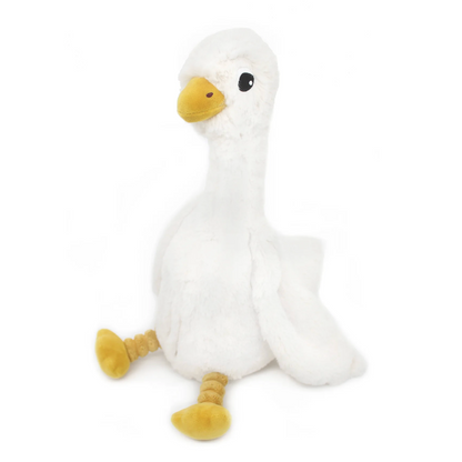 Peluche oie Jébongou maman et son bébé blanc Les Ptipotos - LES DEGLINGOS