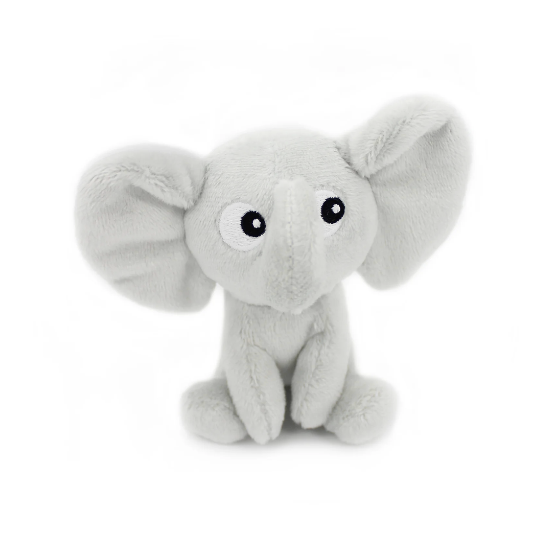 Peluche éléphant Dimoitou maman et son bébé gris clair Les Ptipotos - LES DEGLINGOS